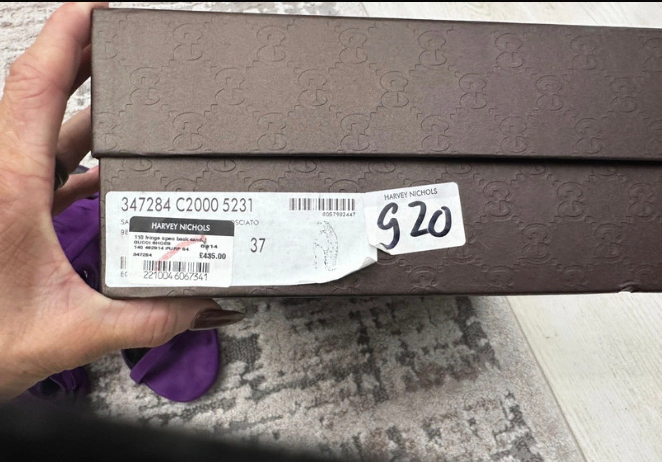 Gucci Becky Fringe Heels Brand New - 37