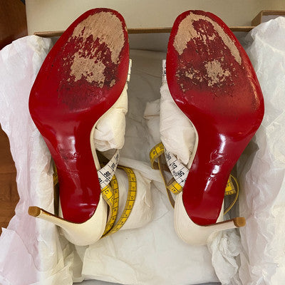 Christian Louboutin Measuring Tape Heels - 37.5
