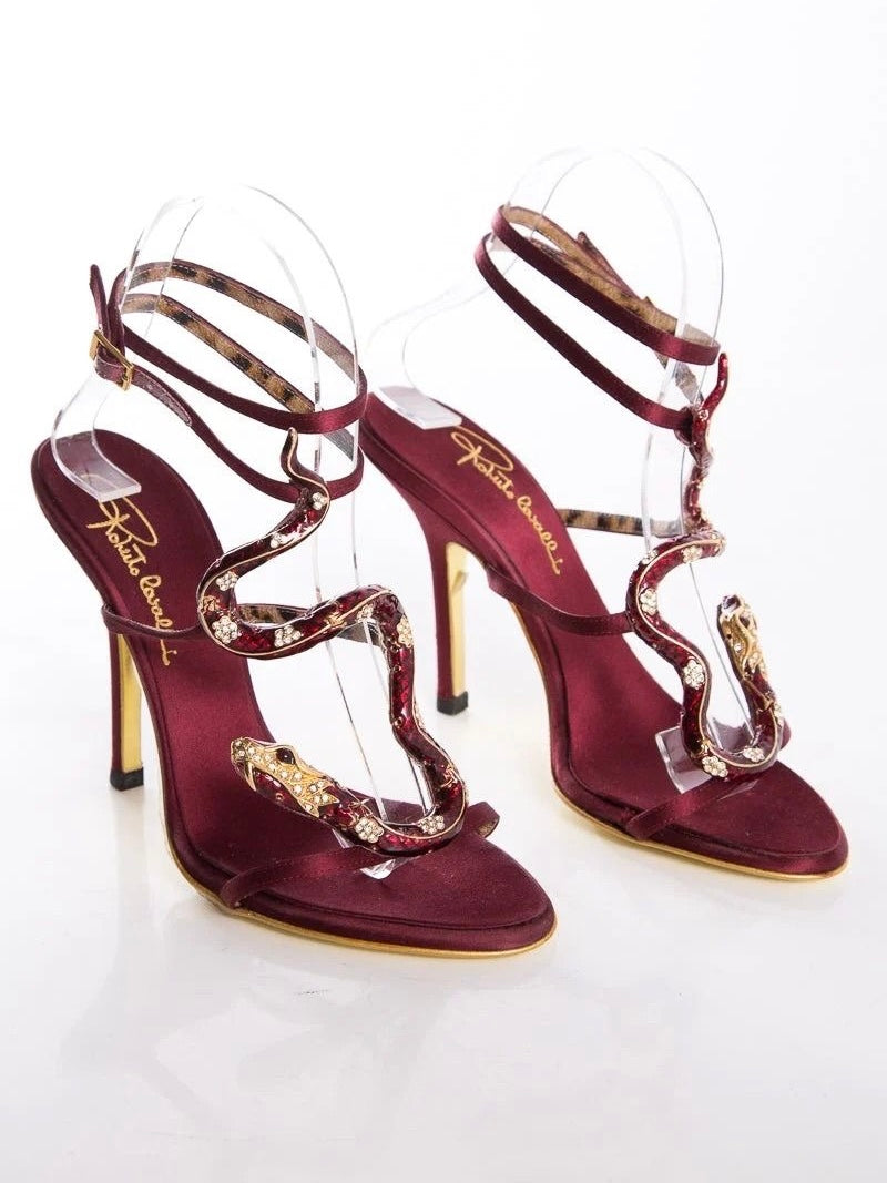 Roberto Cavalli Snake Heels - 36/36.5 (deposit plan)