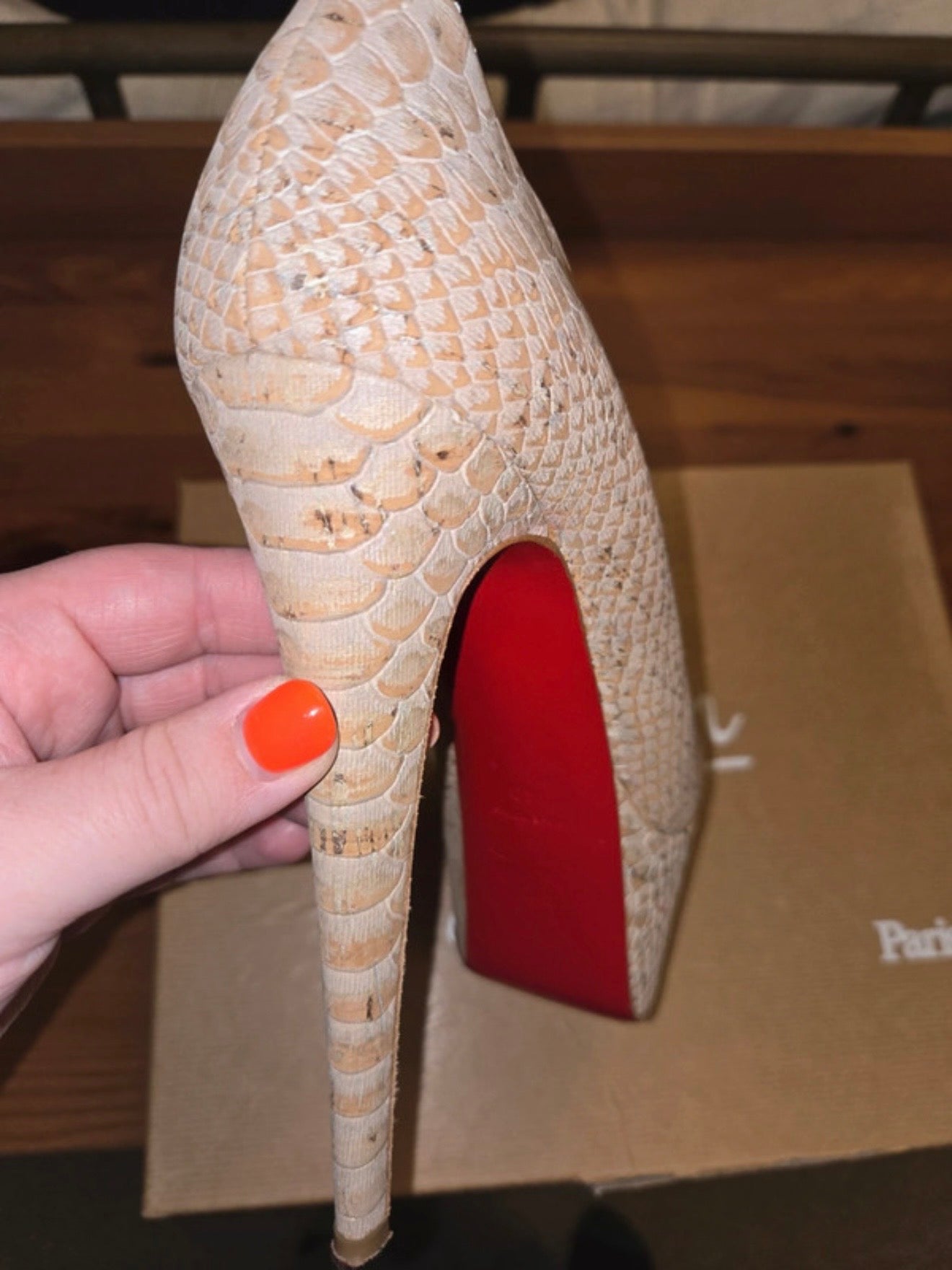 Christian Louboutin Python Heels - 40