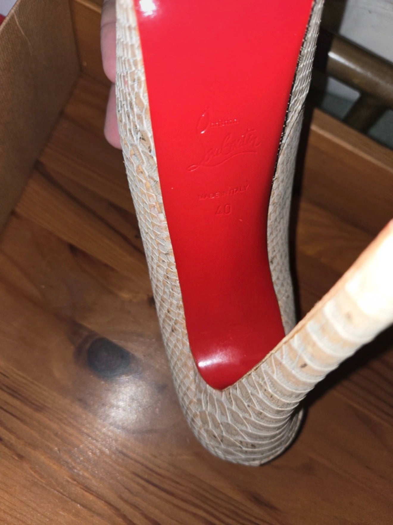 Christian Louboutin Python Heels - 40