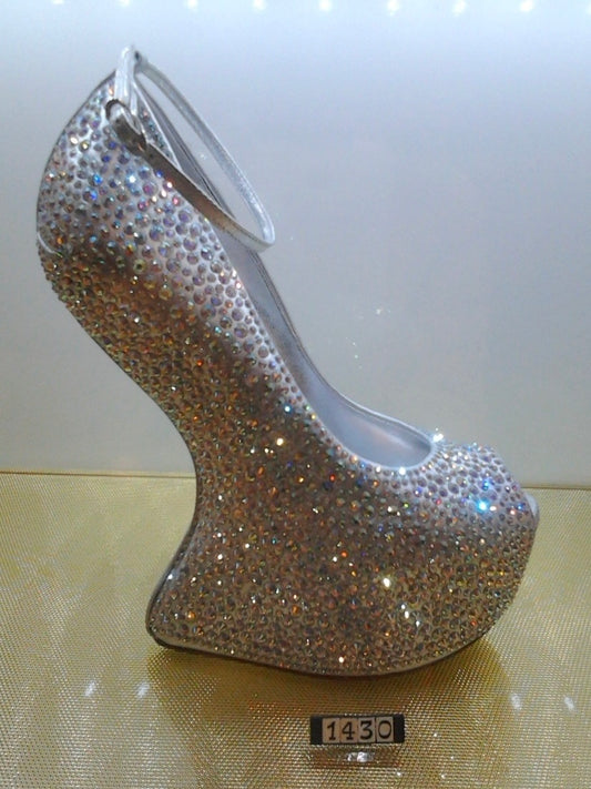 Giuseppe Zanotti Swarovski Crystal Wedge Brand New - 37