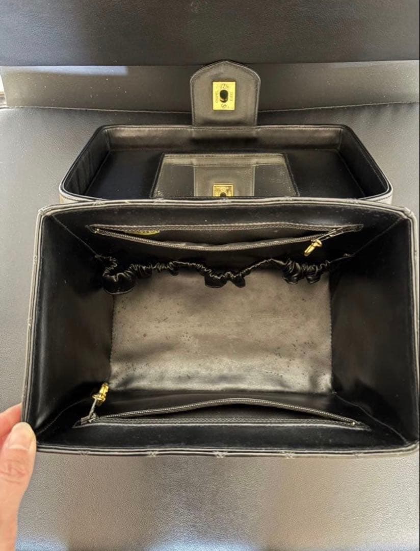 Chanel 1990s Quilted Vanity Box with Strap