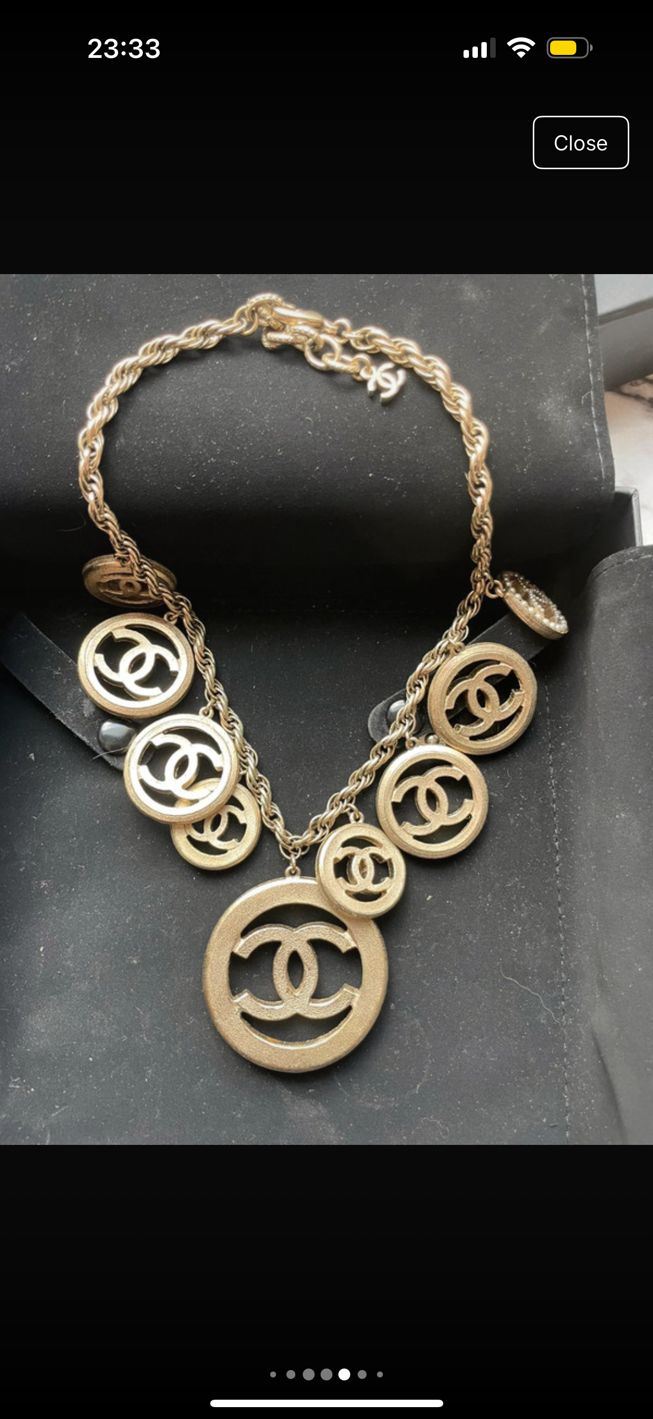Chanel Faux Double CC Necklace
