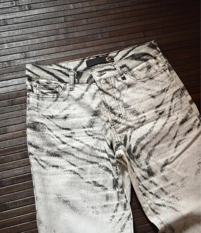 Cavalli Zebra Print Jeans - S