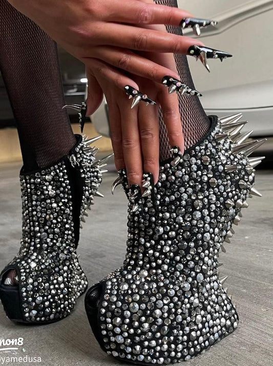 Giuseppe Zanotti Spiked Wedges Brand New - 36