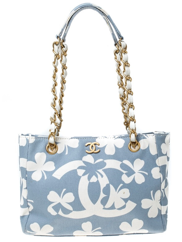 Chanel 2004 Clover Print Tote Bag