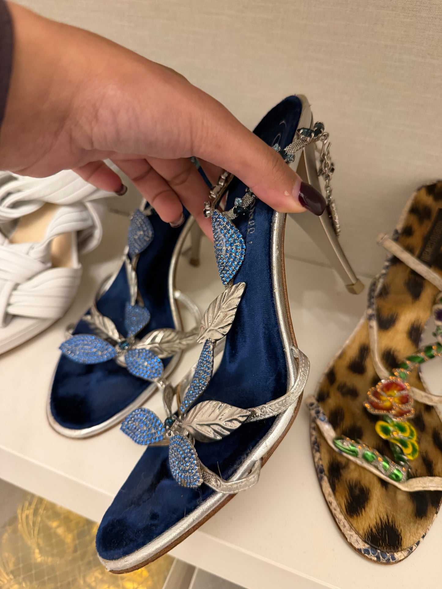 Roberto Cavalli Embellished Heels - 38/39