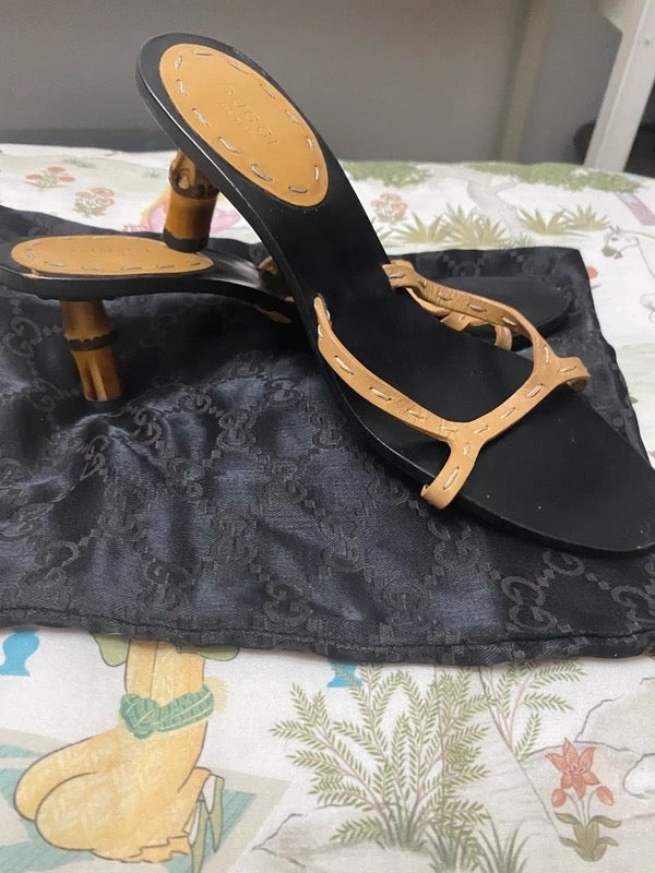 Gucci Bamboo Kitten Heel - 38/38.5