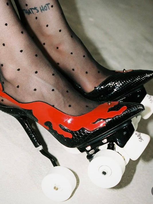 Saint Laurent Anya Roller Skate Heels - 40