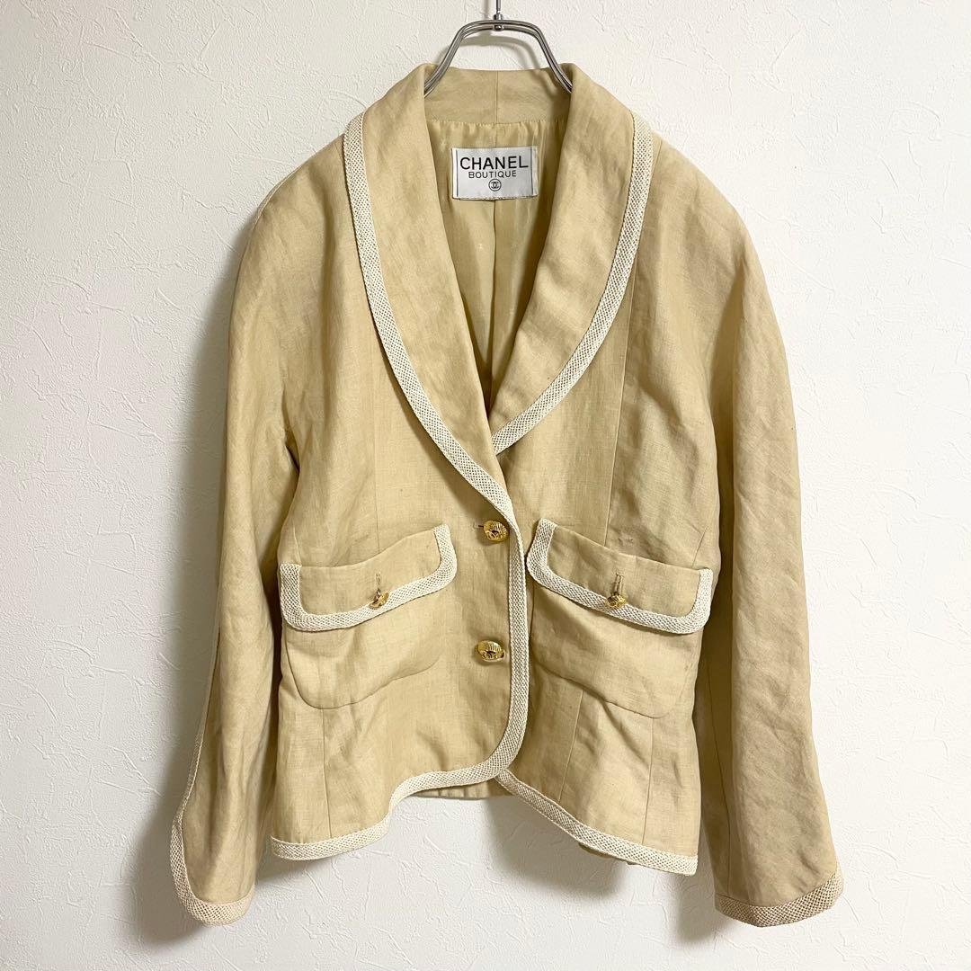 Chanel 1990s Linen Blazer Set - M