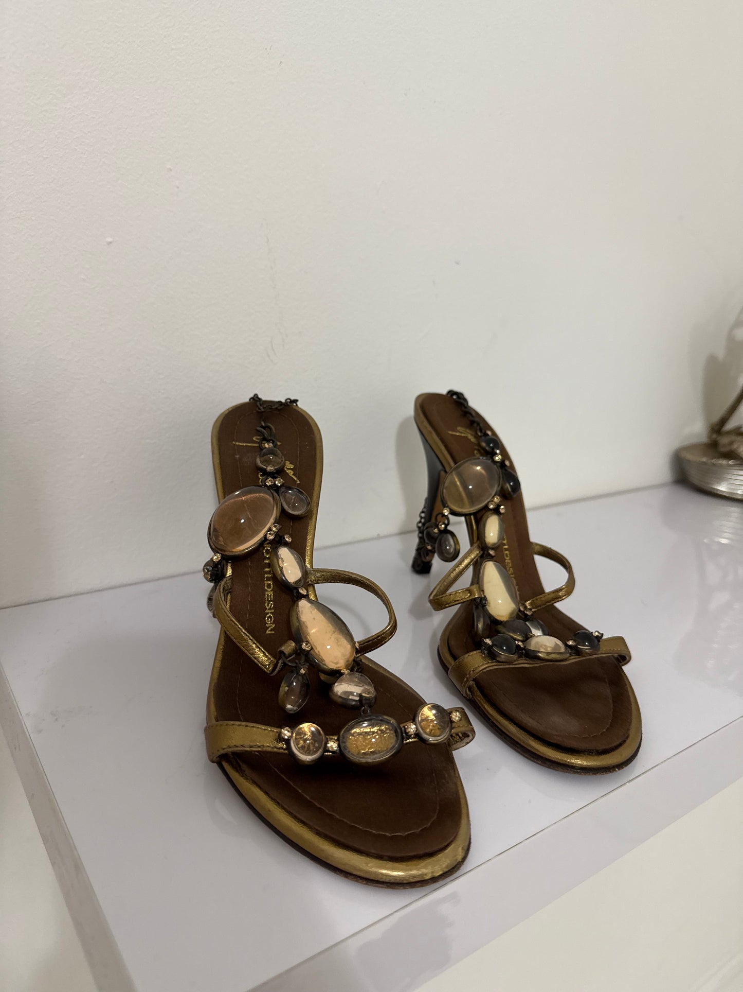 Giuseppe Zanotti Beaded Heels - 37/37.5