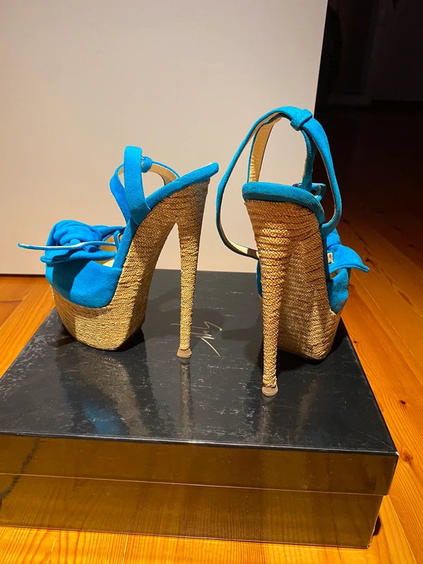 Giuseppe Zanotti Cork Platform Heels - 36
