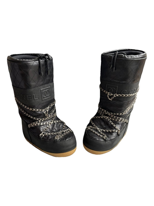Chanel Chain Ski Boots - 40