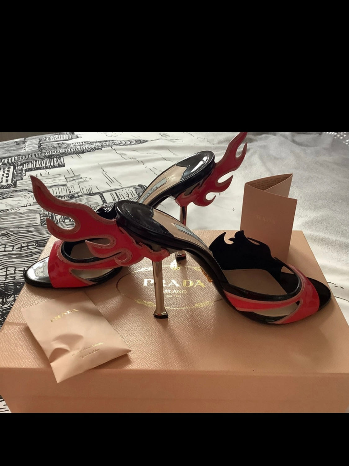 Prada Flame Heels - 36
