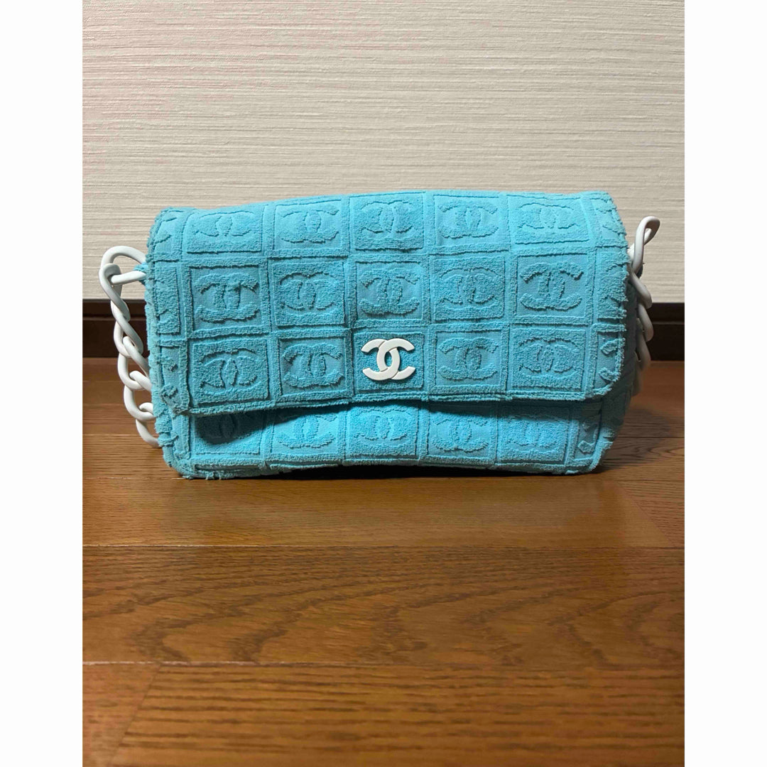 Chanel Blue Terry Cloth 2003 Sport Bag