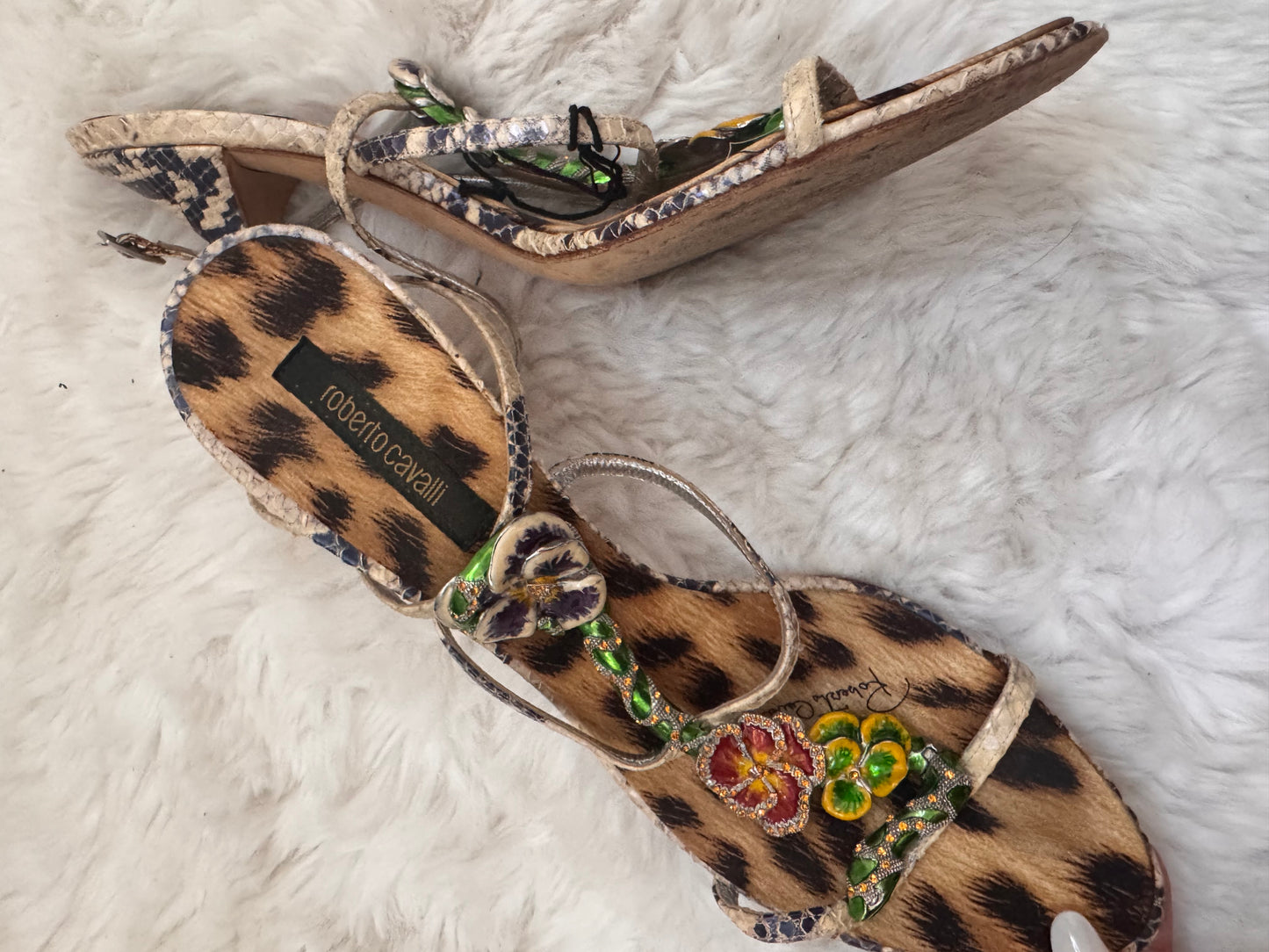 Roberto Cavalli Embellished Heels