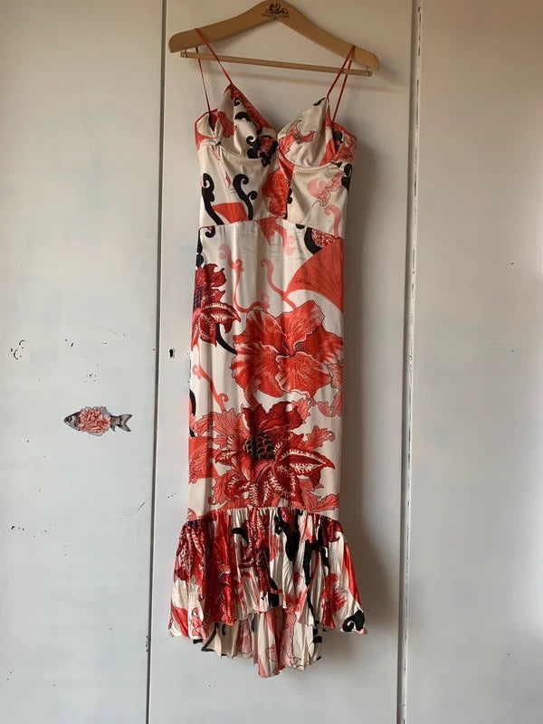 Cavalli Floral Fishtail Dress - S