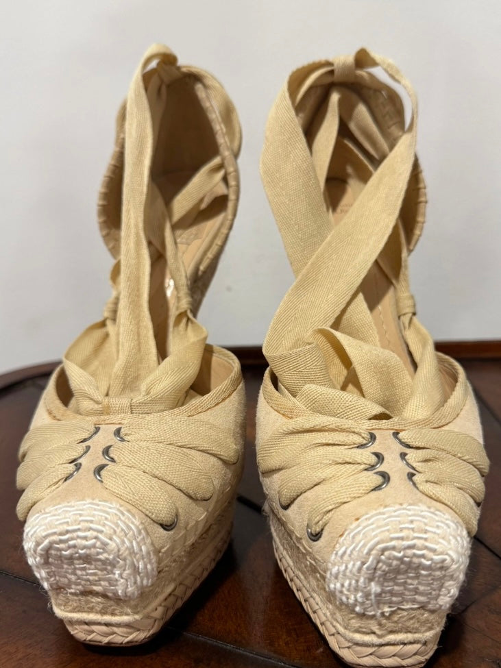 Dior Tahiti Ballet Lace Up Heels - 37.5