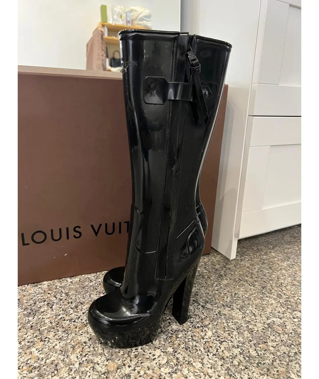 Louis Vuitton by Marc Jacobs Fetish Rubber Rain Boots - 37, 39 + 39.5