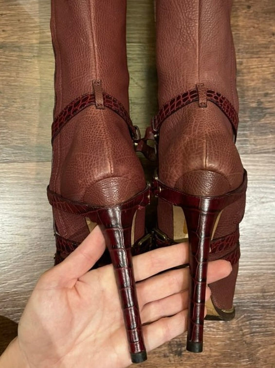 Christian Dior Croc Boots 2011 Runway - 36.5/37