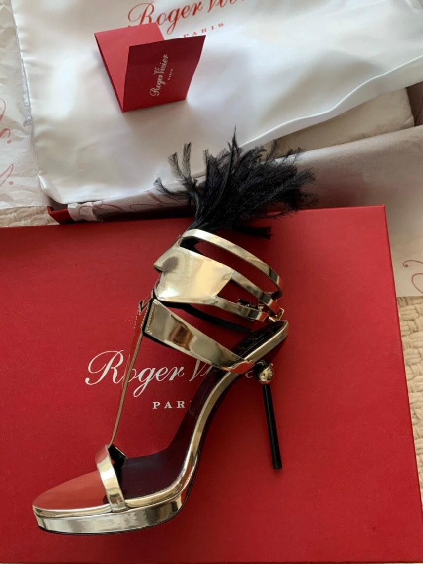 Roger Vivier Feather Heels Brand New - 35/36
