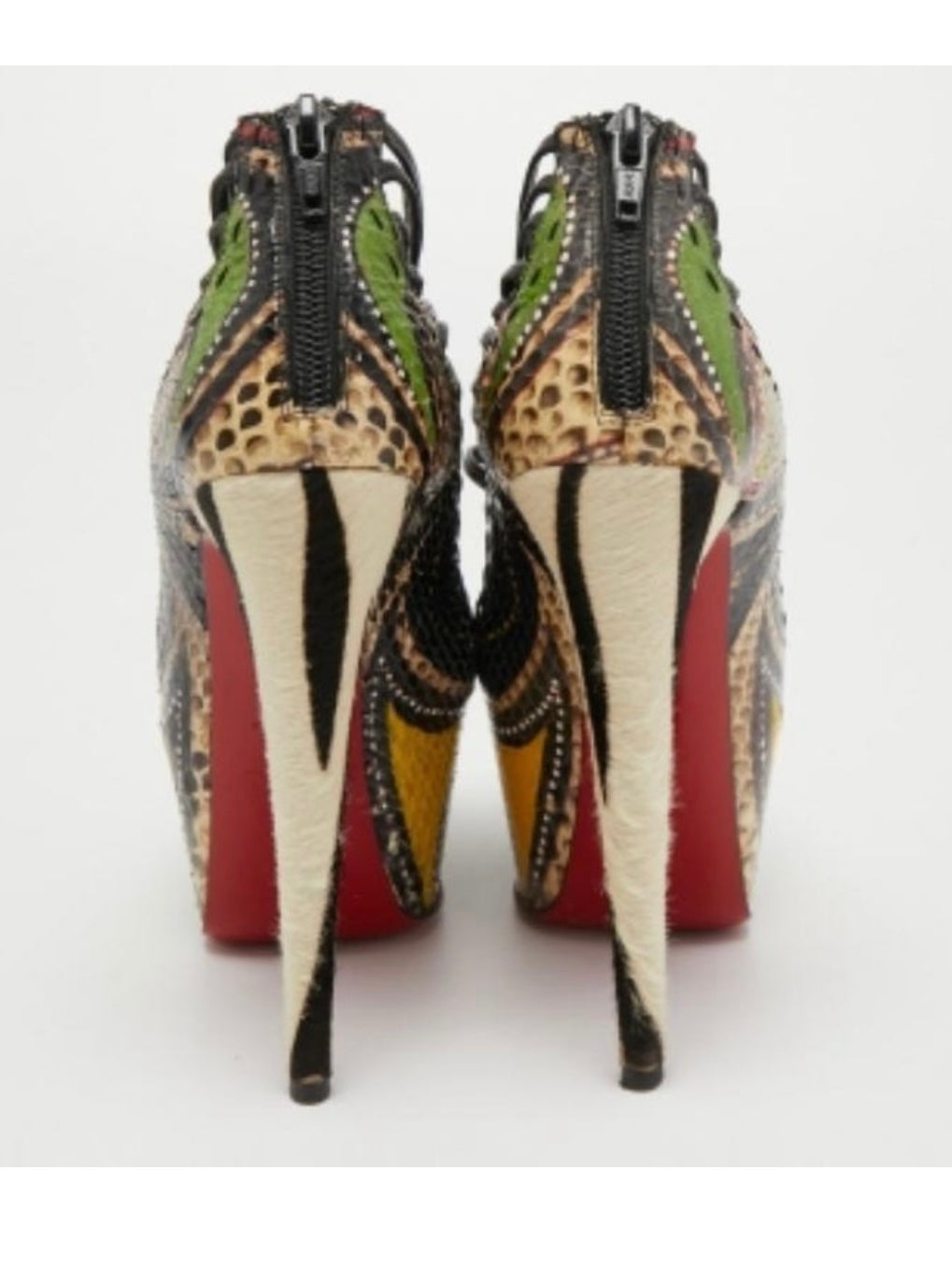 Christian Louboutin Python Heels - 37.5