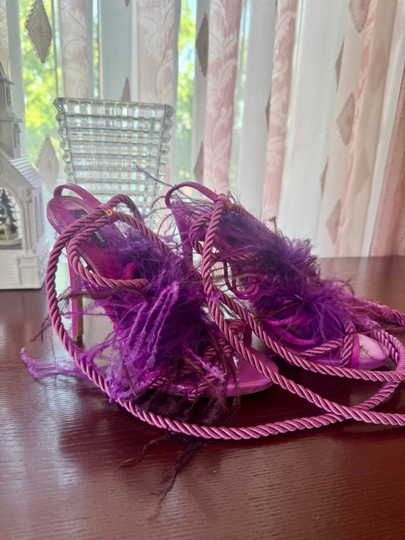 Dsquared2 Feather Runway Heels Brand New - 40