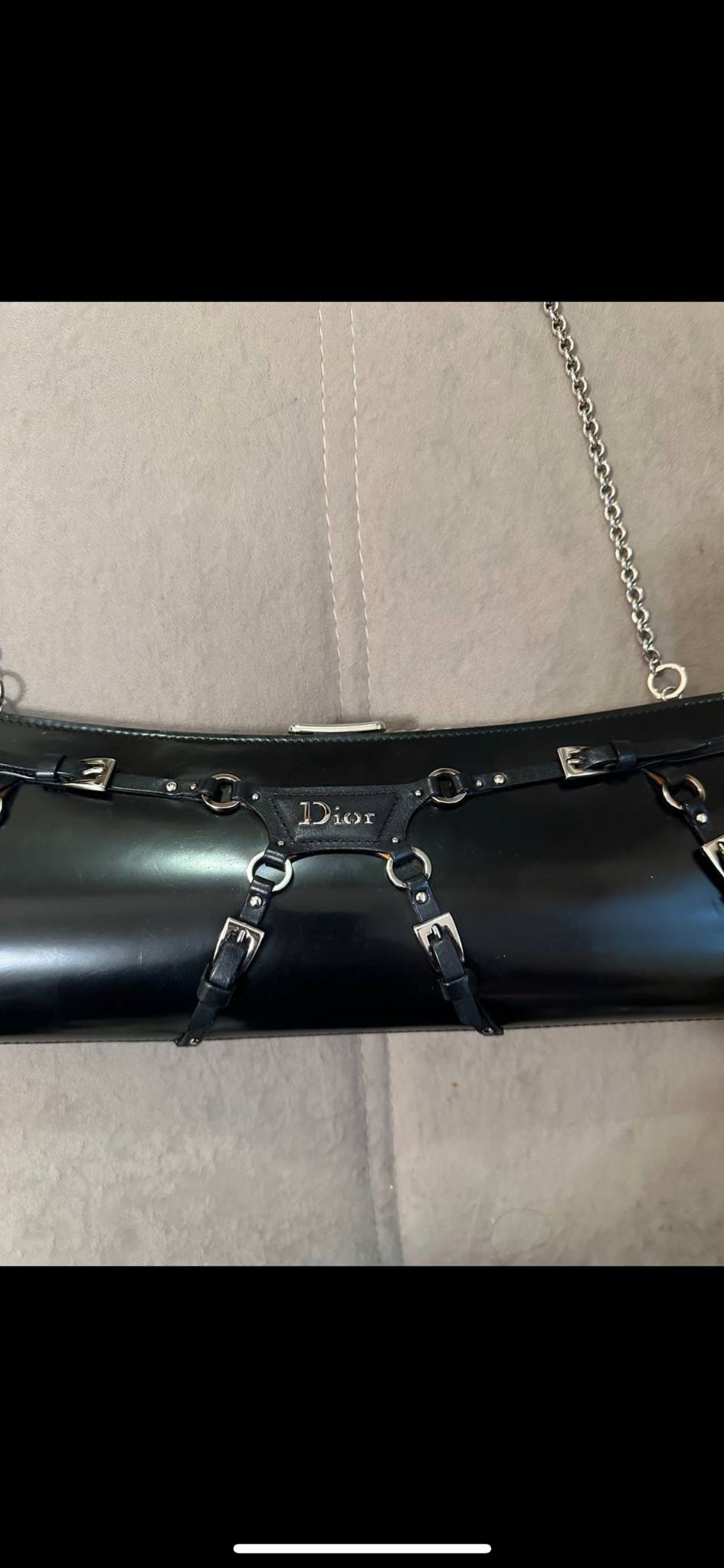 Dior Bondage Clutch and Chain Bag