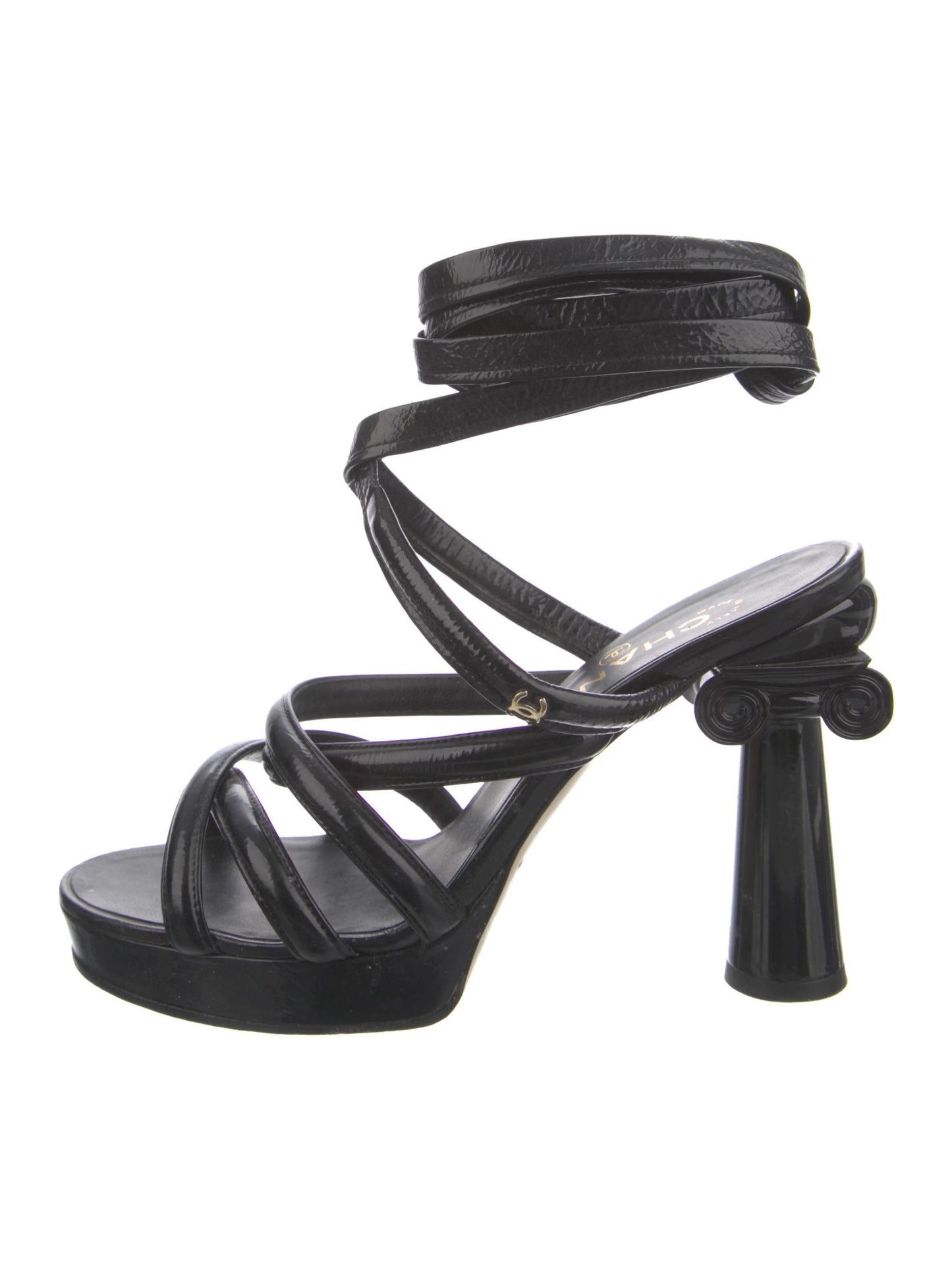 Chanel Colosseum Lace Up Heels - 40