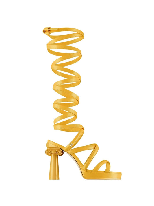 Chanel Colosseum Lace Up Heels Brand New  - 37/37.5