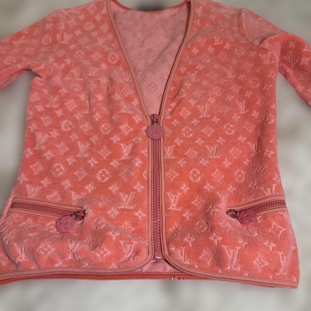 Louis Vuitton by Marc Jacob’s Velour Cardigan Top - S