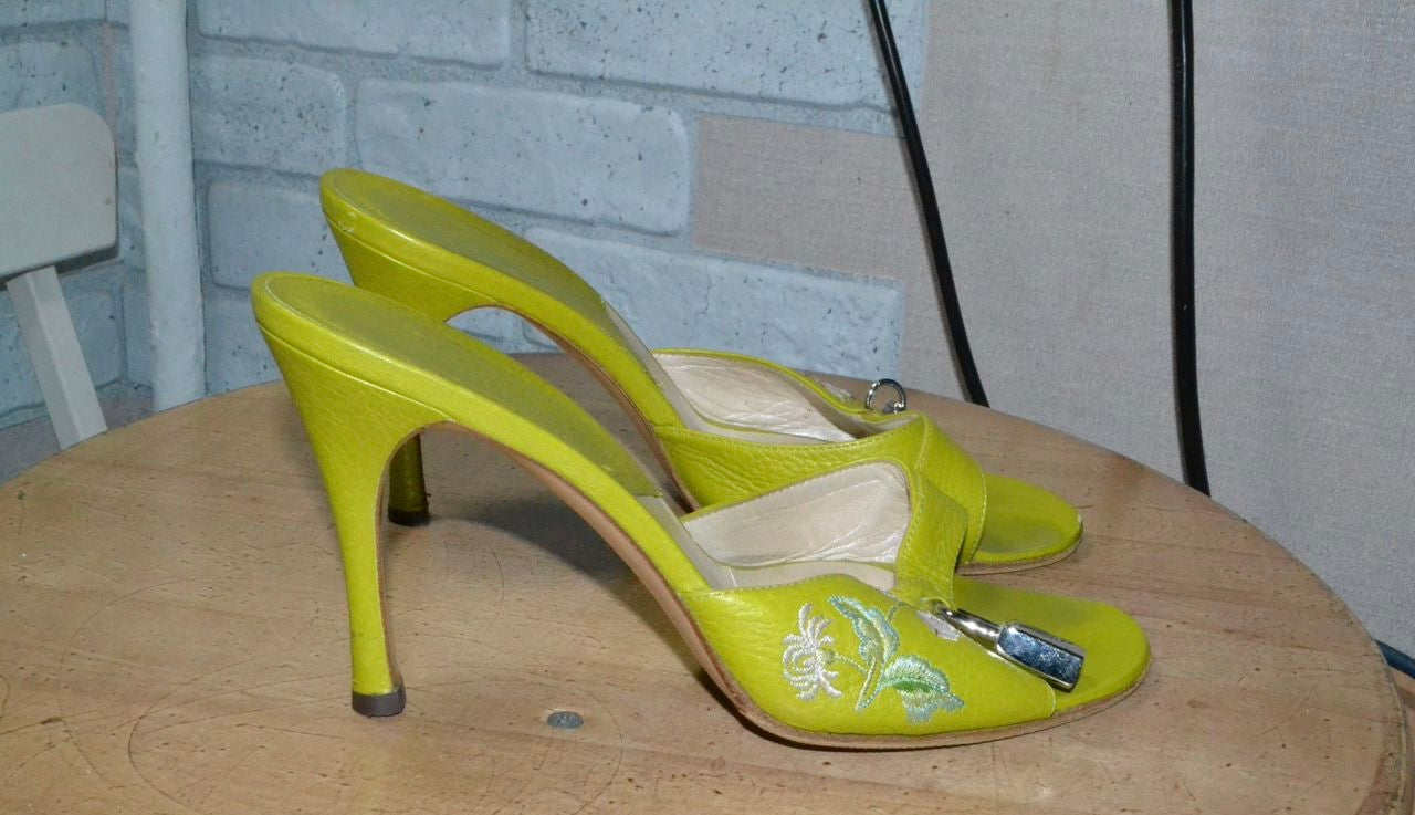 Dior Padlock Mules - 37/37.5