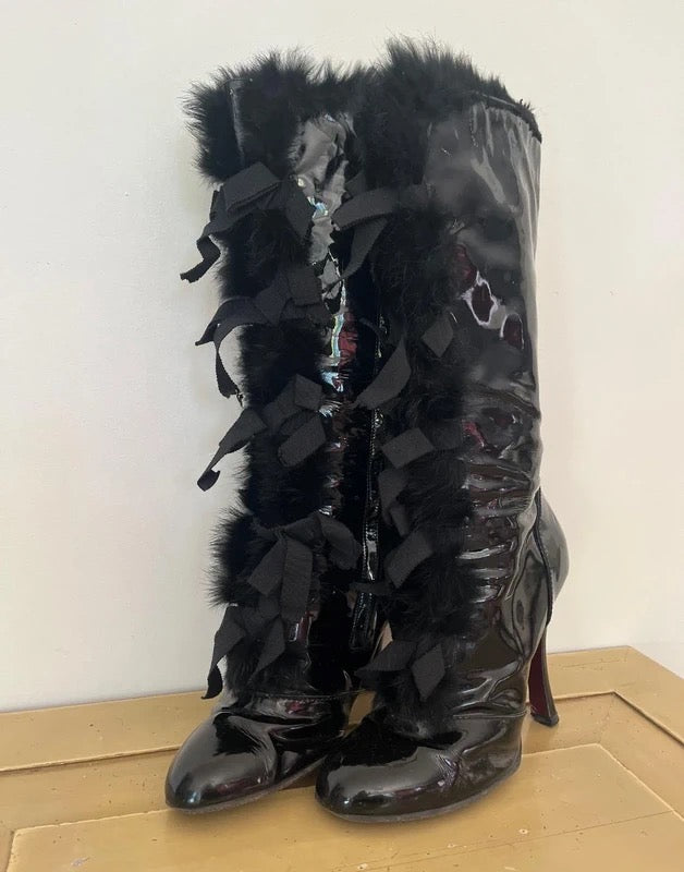 Louis Vuitton Rabbit Fur Boots - 37.5, 38.5 & 39