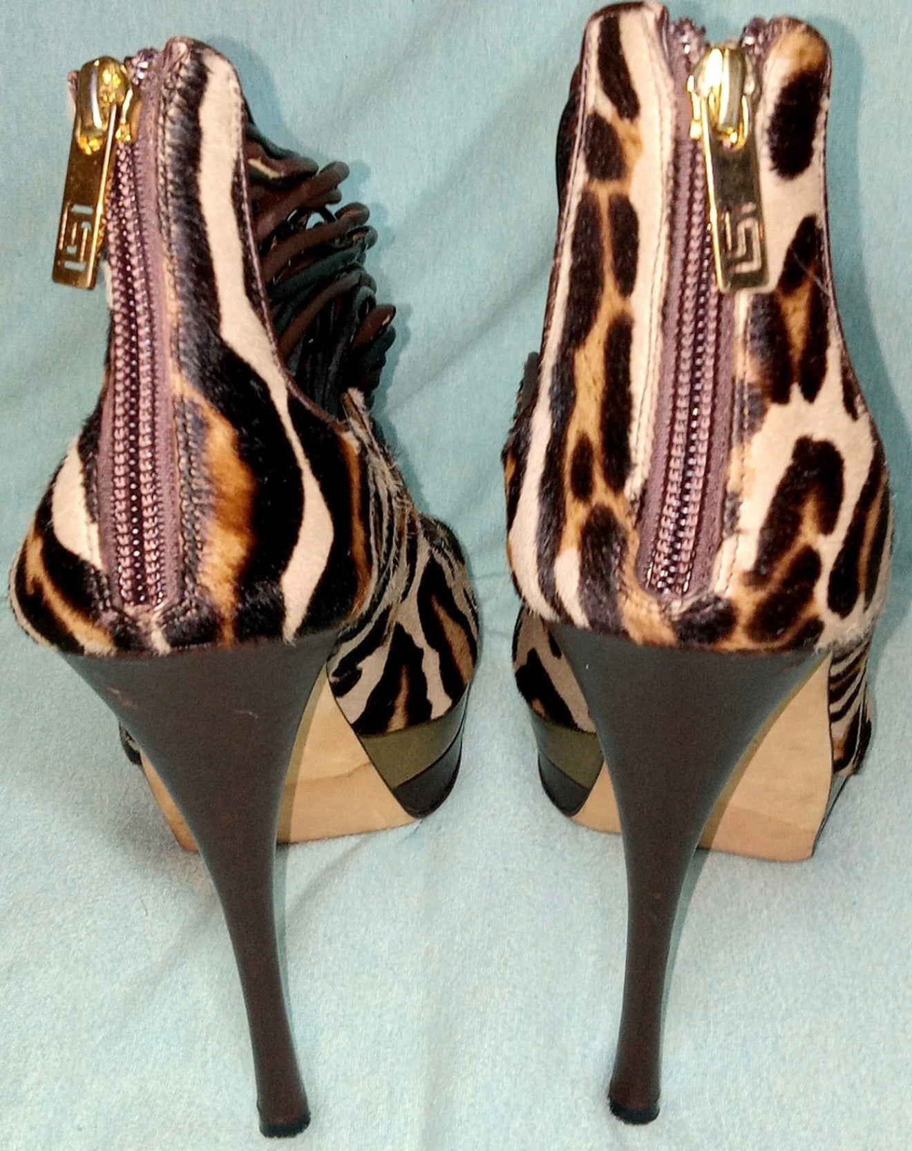 Versace Pony Hair Booties Brand New - 40