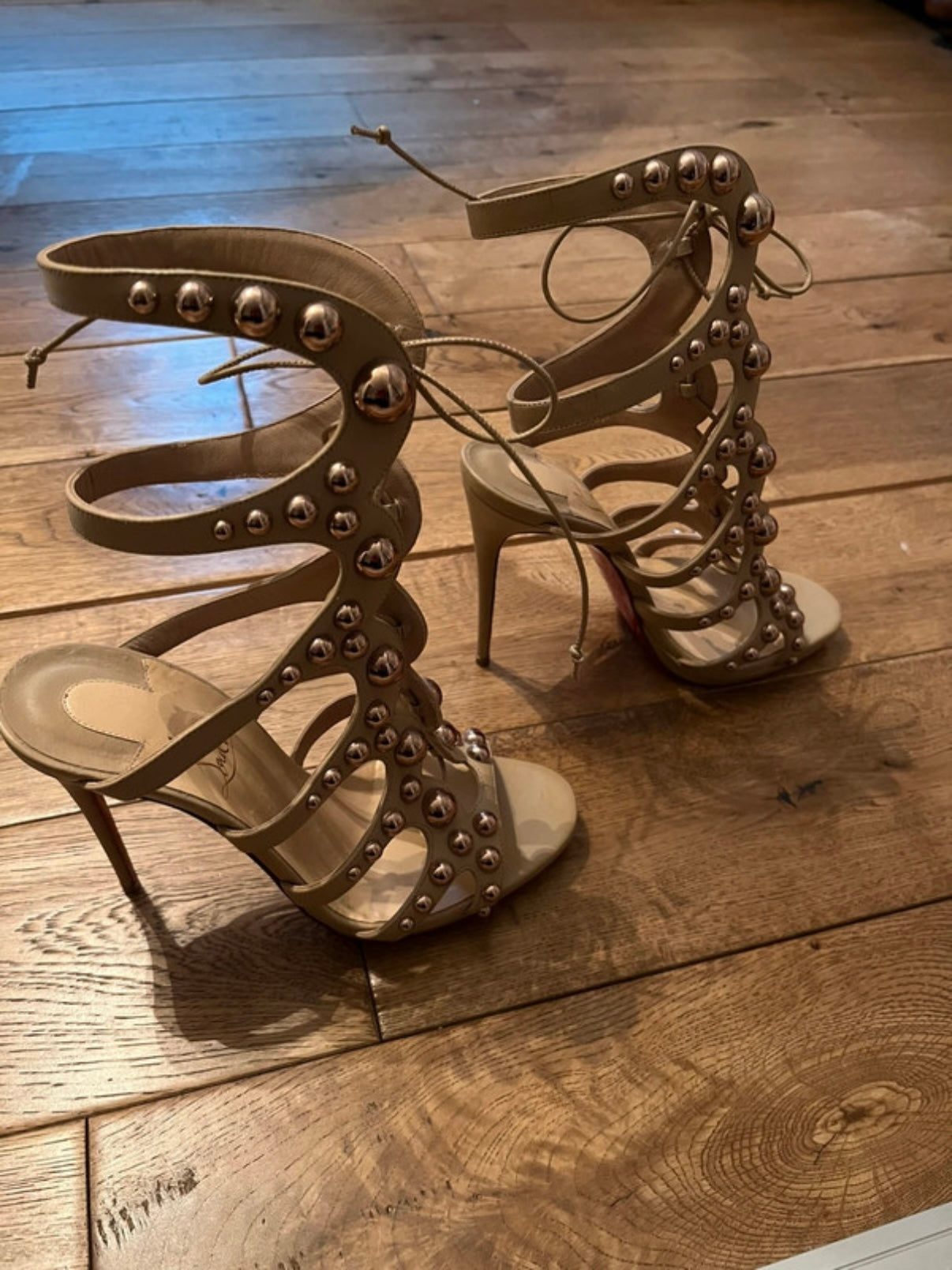 Christian Louboutin Amazoubille 120 Gladiator Heel - 38.5
