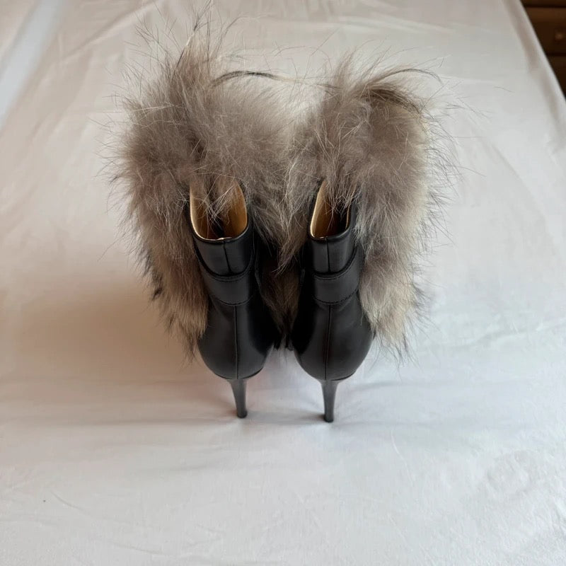 Christian Louboutin Toundra Fur Boots Brand New - 38