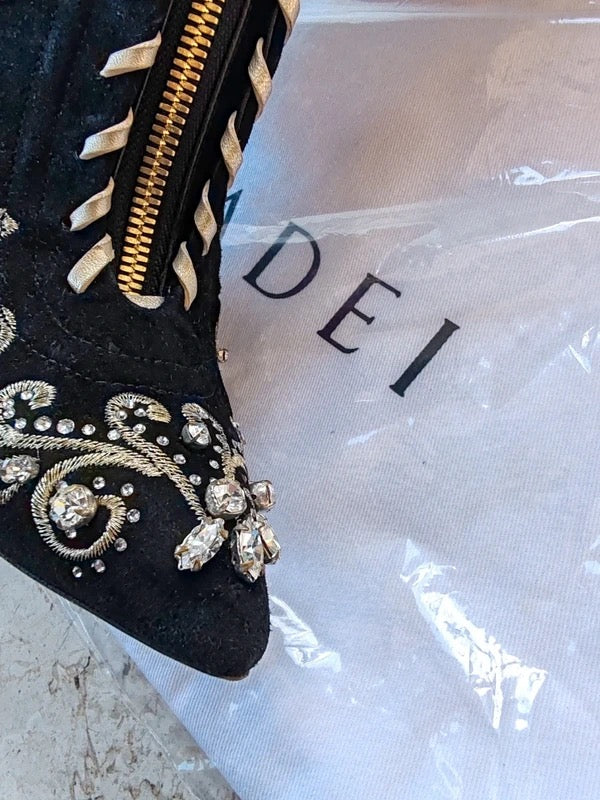 Casadei Limited Edition Swarovski Boots - 37