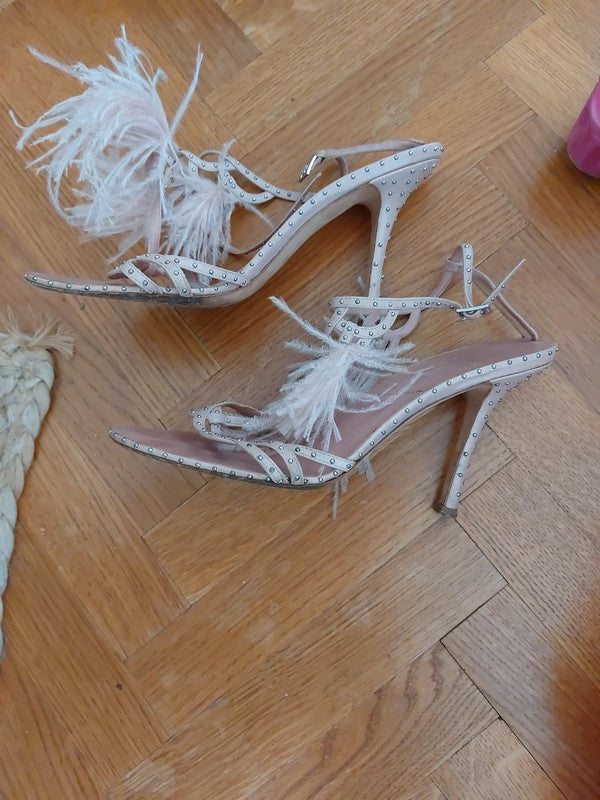 Dior Galliano Feather Heels - 38.5