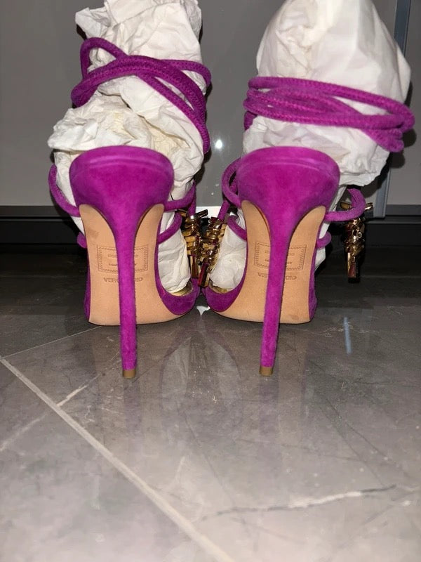 Dsquared2 Barbed Wire Heels Purple - 36