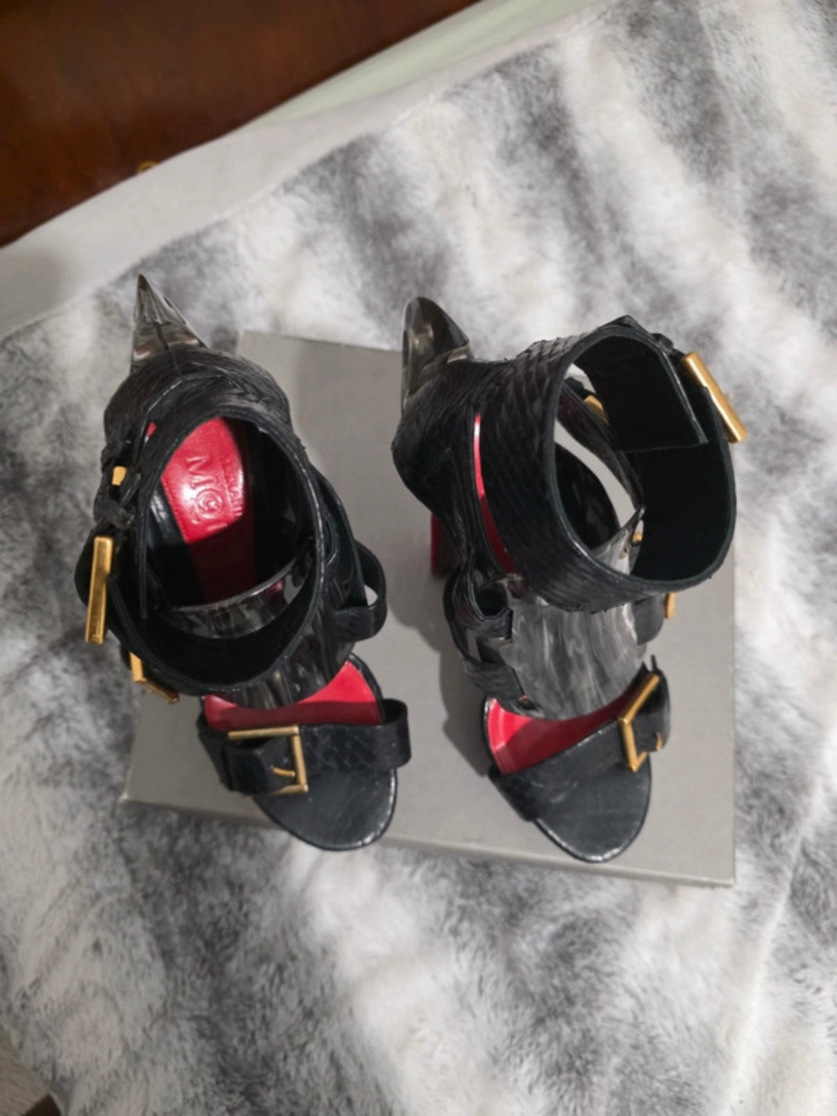 Alexander McQueen Python Runway Heels - 37/37.5