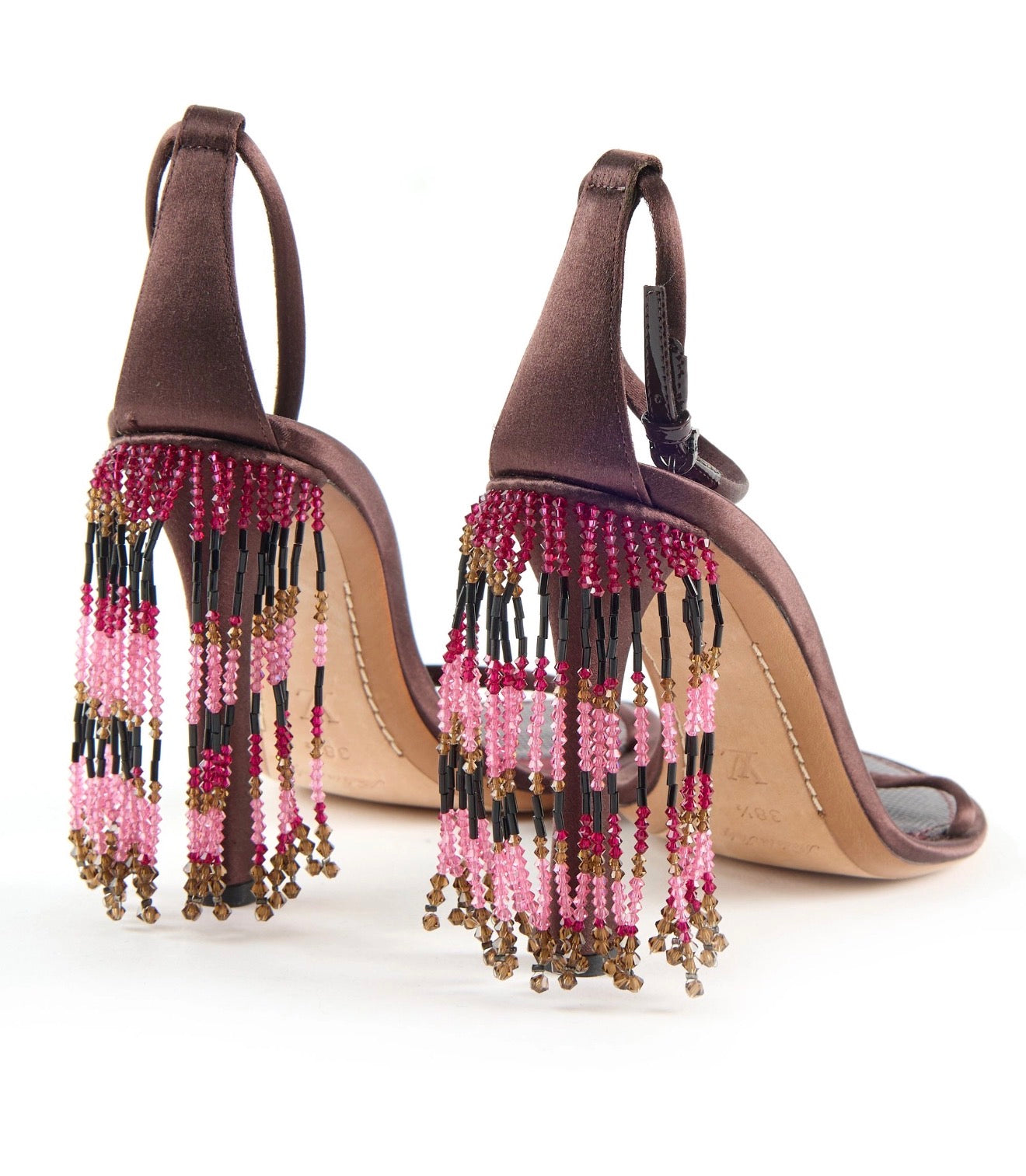 Louis Vuitton 2011 Runway Beaded Chandelier Heels Brand New - 38.5