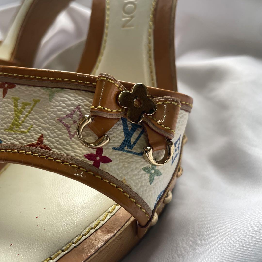 Louis Vuitton X Takashi Murakami Wooden Clog Heels - 35.5/36