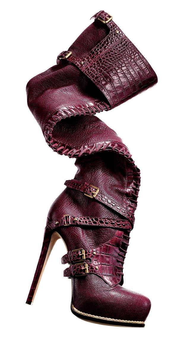 Christian Dior Croc Boots 2011 Runway - 36.5/37