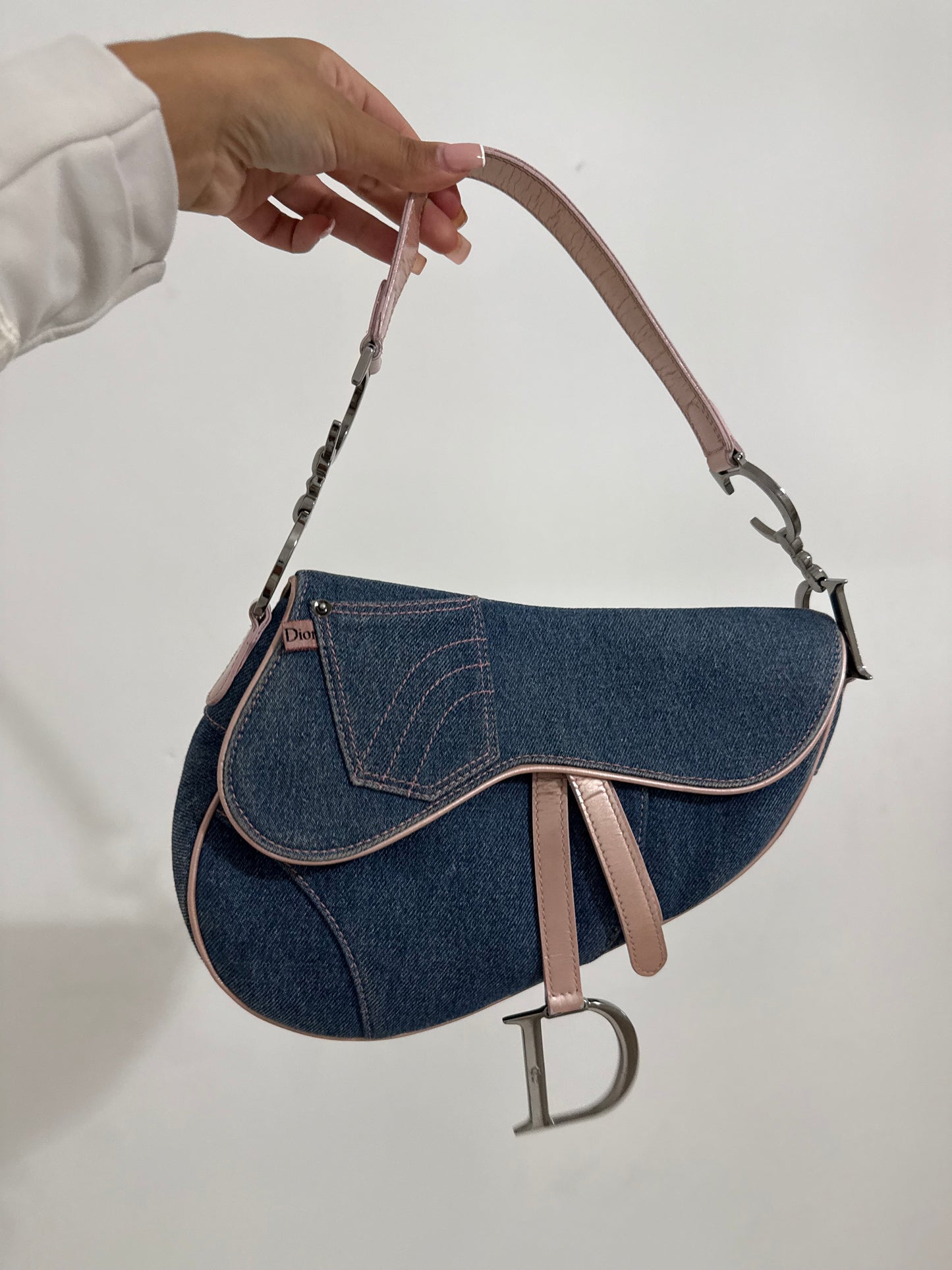 Dior Denim Saddle Bag