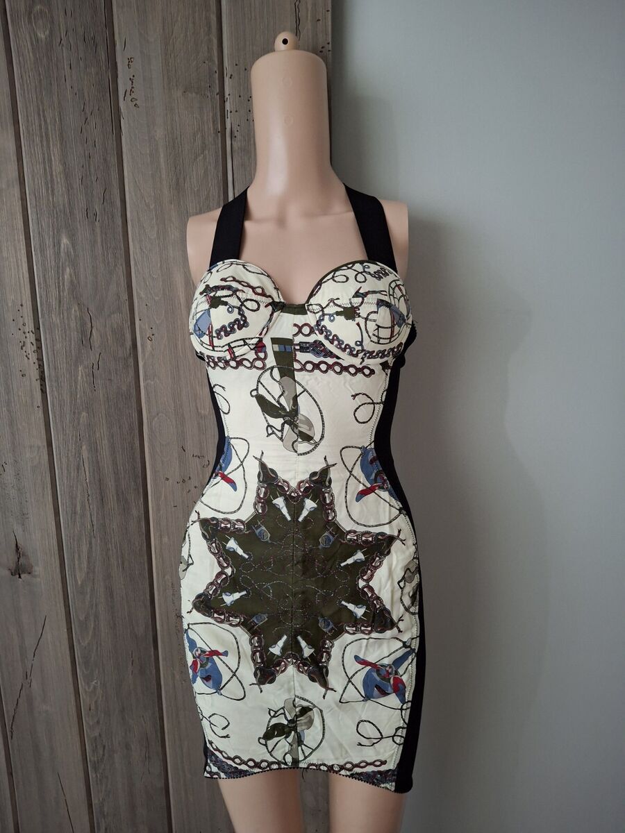 Jean Paul Gaultier Iconic Printed Bustier Dress - XS/S