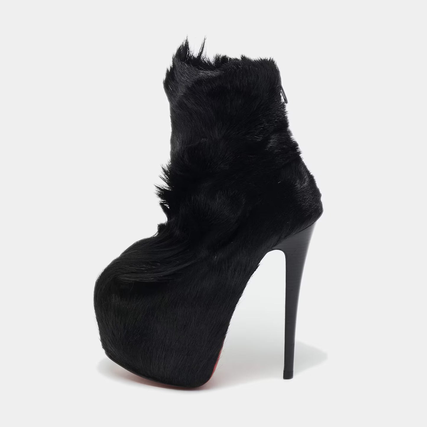 Christian Louboutin Pony Hair Ankle Boot Brand New - 35.5