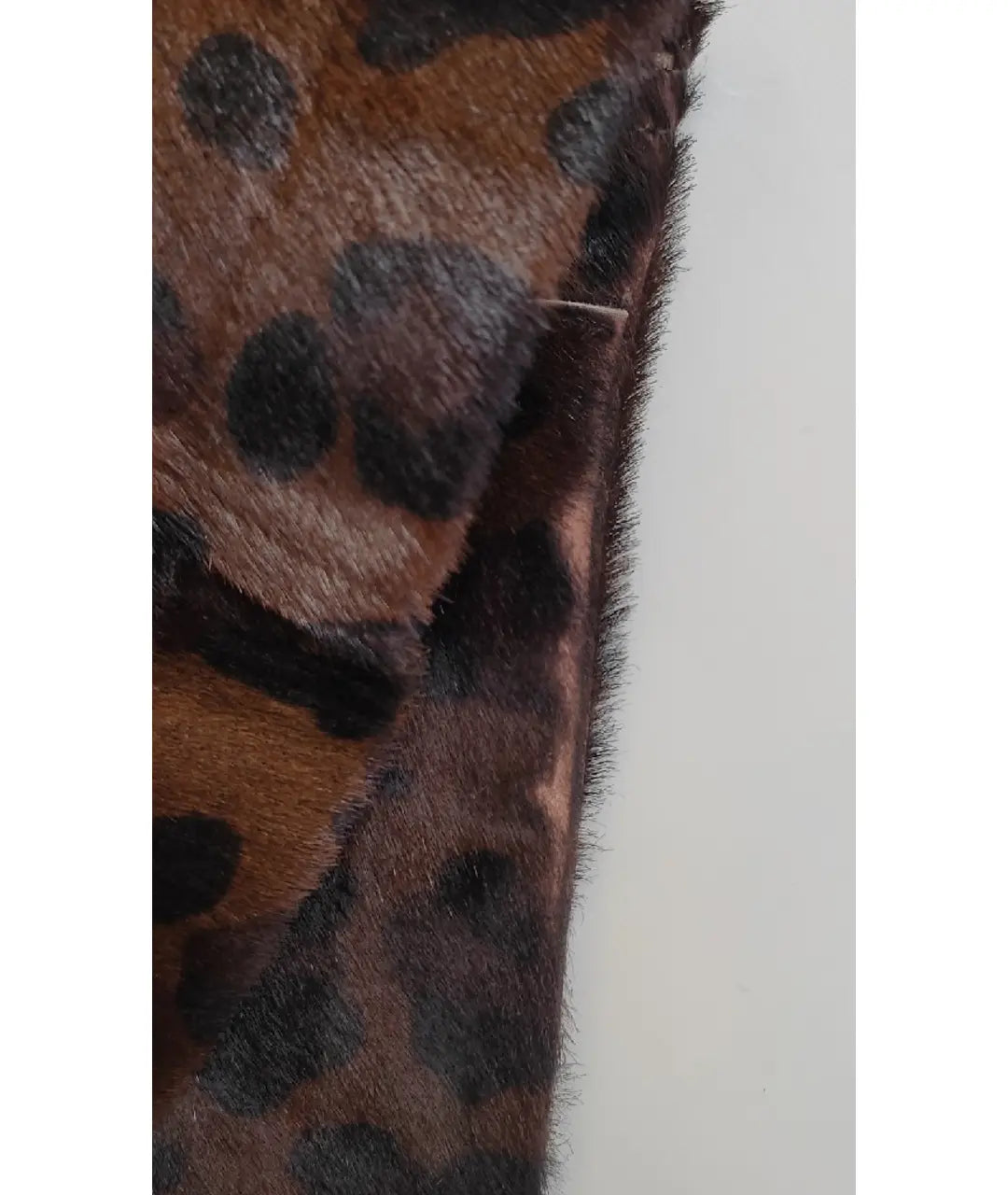 Alaia Leopard-Print Calf-Hair Jacket - M