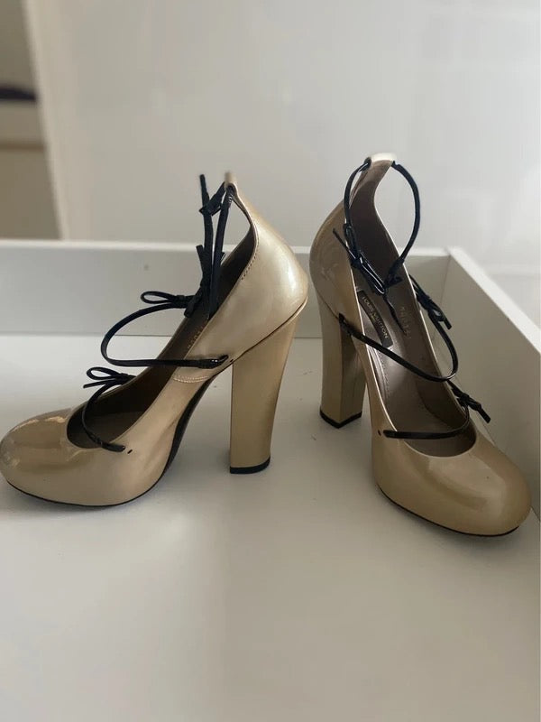 Louis Vuitton Mary Fetish Pump Triple Bow - 36