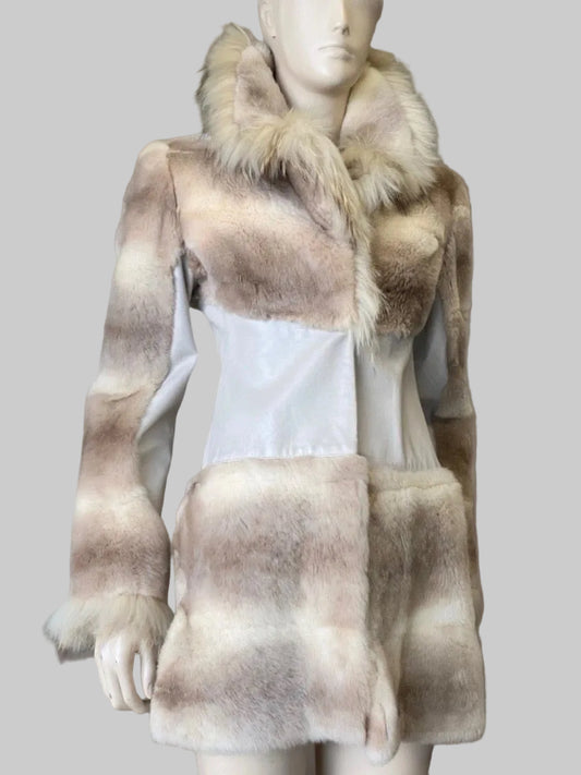 Versace Corset Fur & Leather Jacket - XS + M